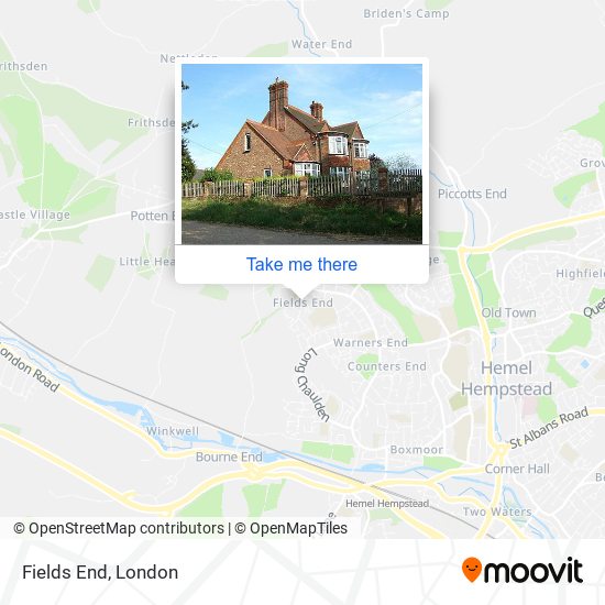 Fields End map
