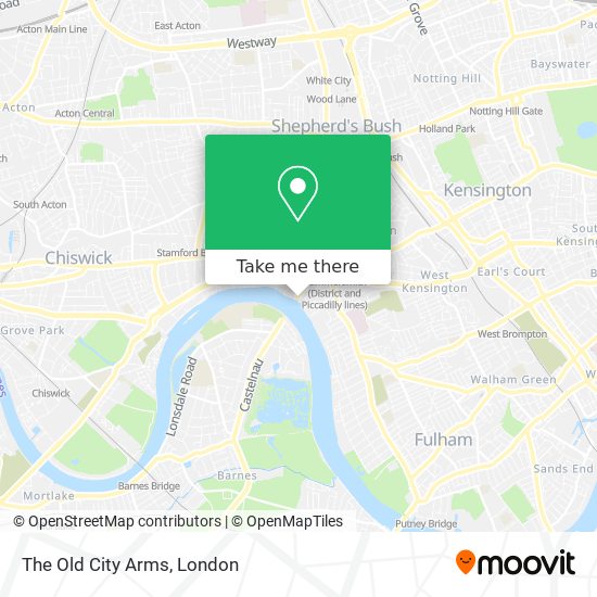 The Old City Arms map