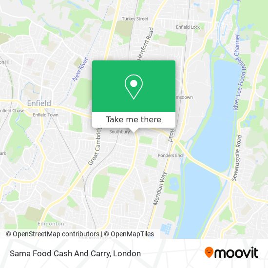Sama Food Cash And Carry map