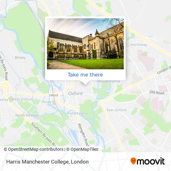Harris Manchester College map
