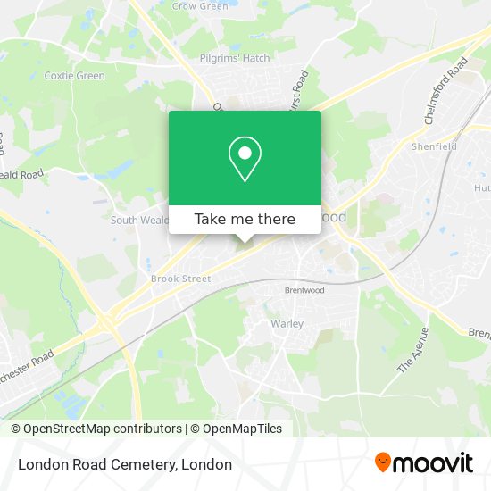 London Road Cemetery map