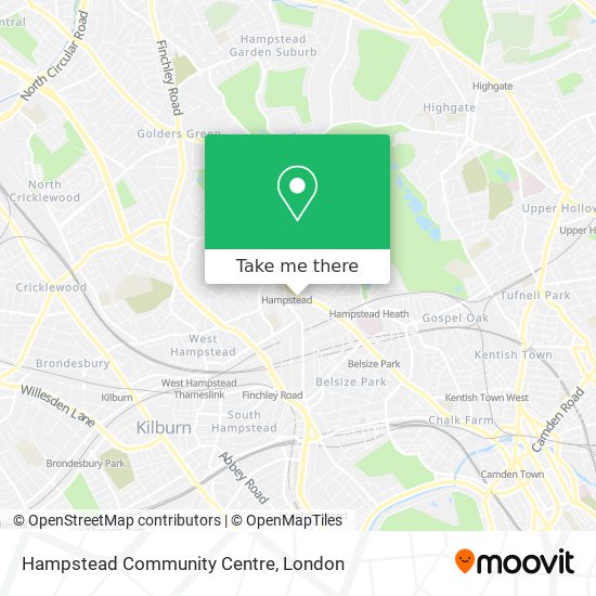 Hampstead Community Centre map