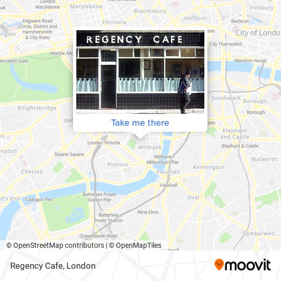 Regency Cafe map