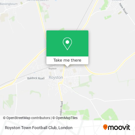 Royston Town Football Club map