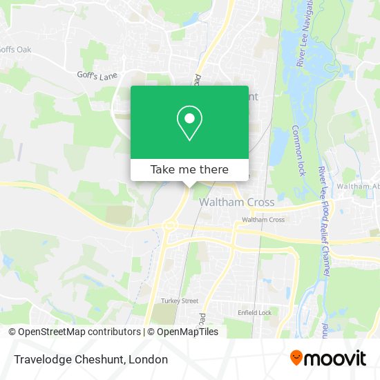 Travelodge Cheshunt map