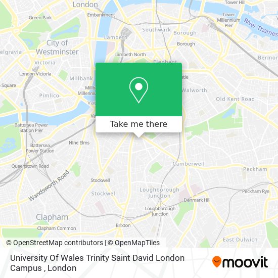 University Of Wales Trinity Saint David London Campus map