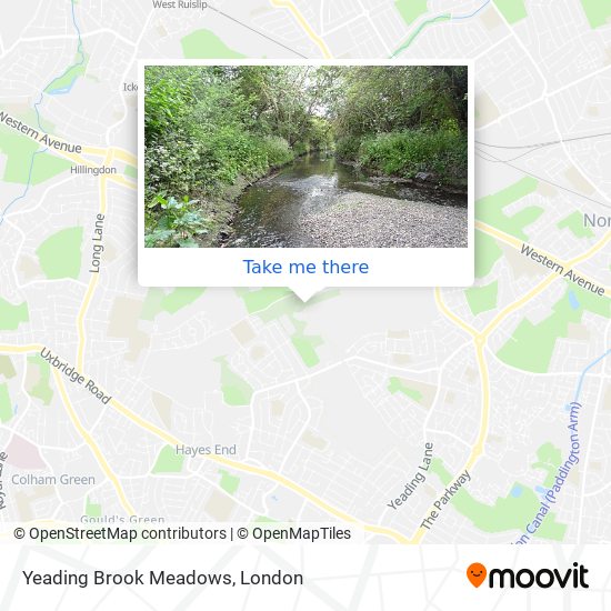 Yeading Brook Meadows map