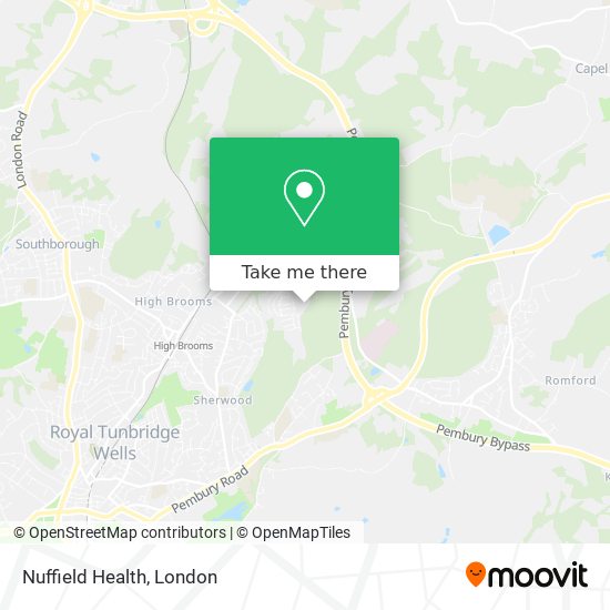 Nuffield Health map