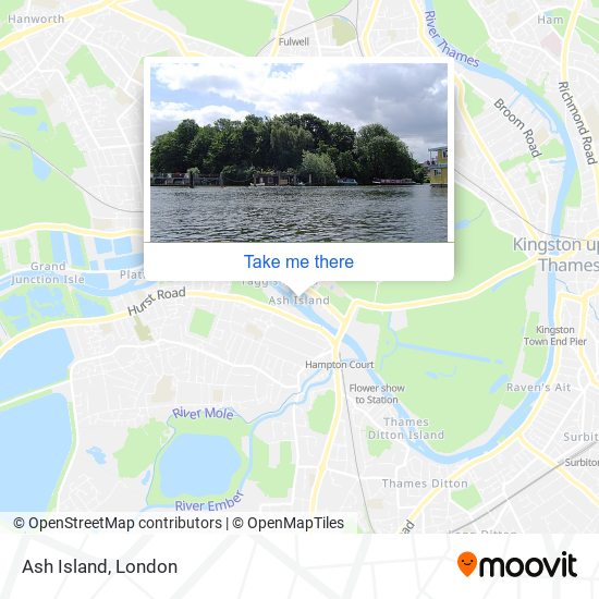 Ash Island map