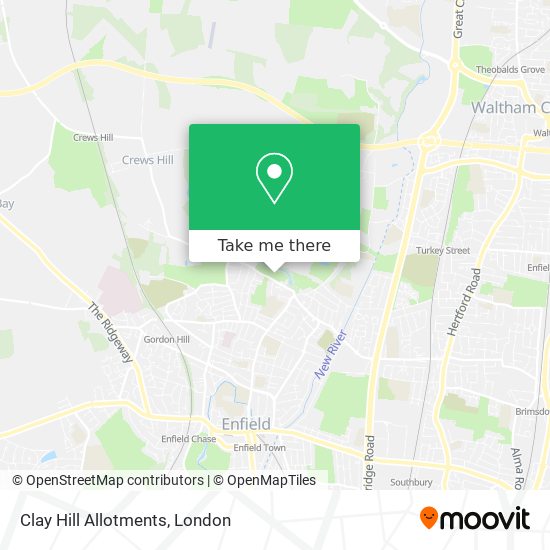 Clay Hill Allotments map