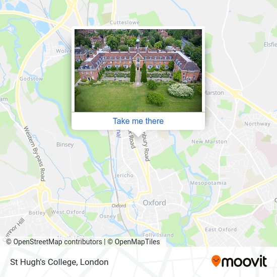 St Hugh's College map
