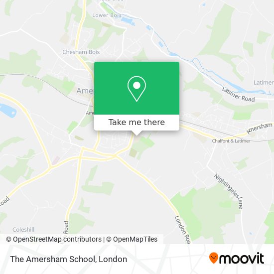 The Amersham School map