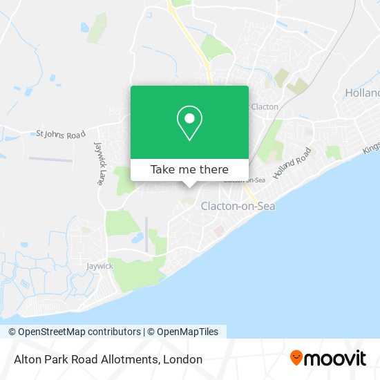 Alton Park Road Allotments map