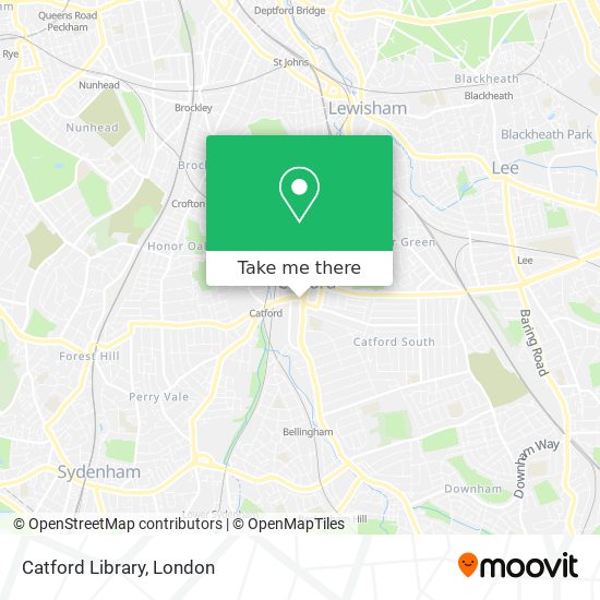 Catford Library map