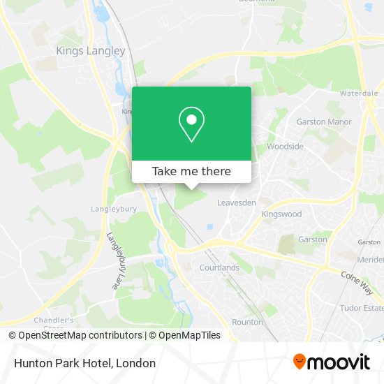 Hunton Park Hotel map