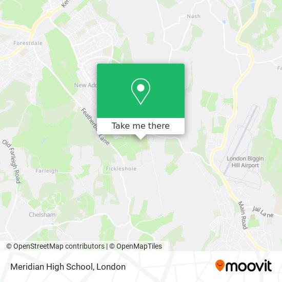 Meridian High School map