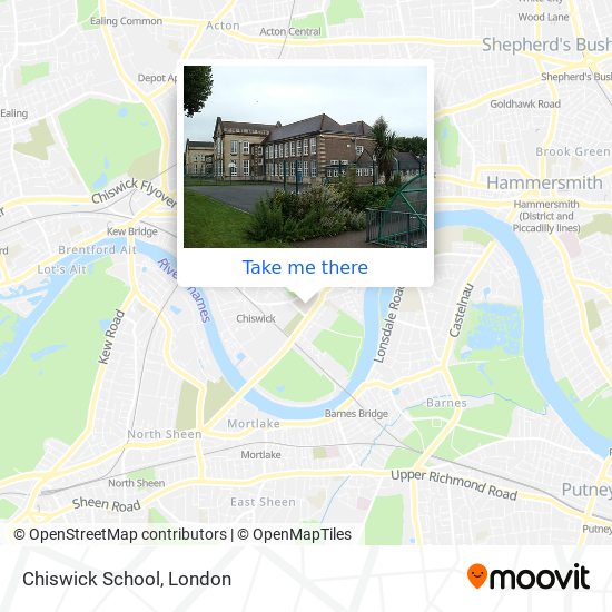 Chiswick School map