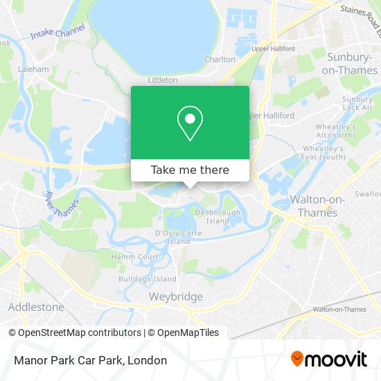 Manor Park Car Park map