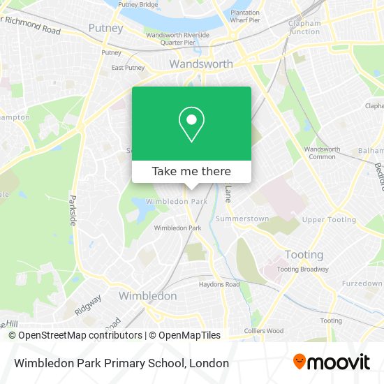 Wimbledon Park Primary School map