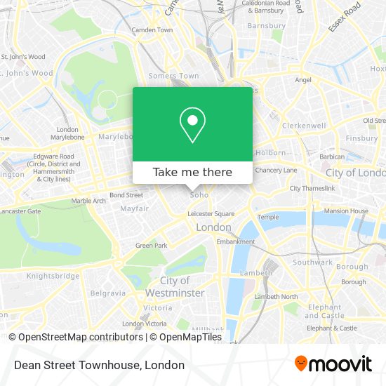 Dean Street Townhouse map