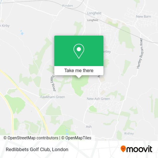 How to get to Redlibbets Golf Club in Sevenoaks by train or bus?
