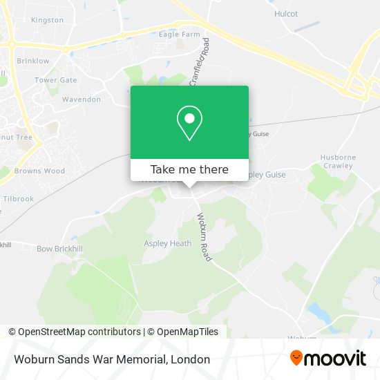 Woburn Sands War Memorial map