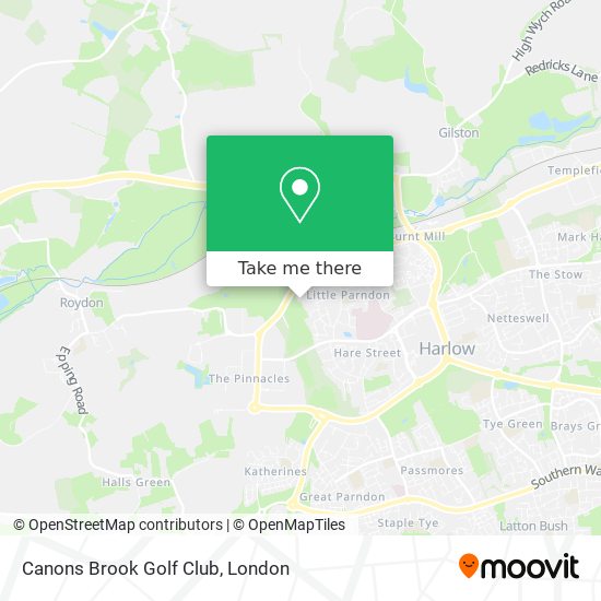 Canons Brook Golf Club map