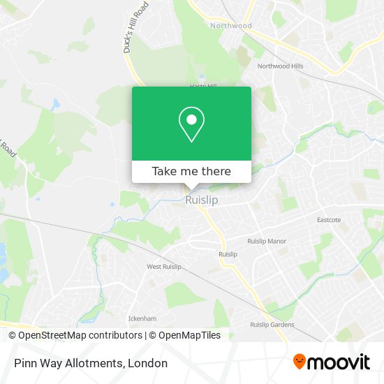 Pinn Way Allotments map