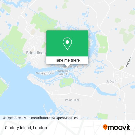 Cindery Island map