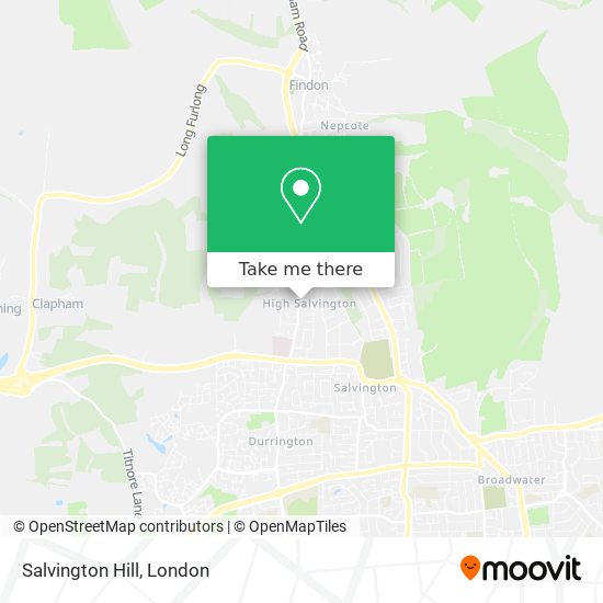 Salvington Hill map