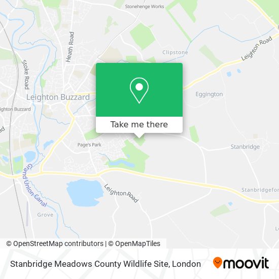 Stanbridge Meadows County Wildlife Site map