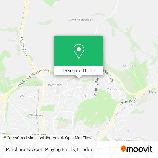 Patcham Fawcett Playing Fields map