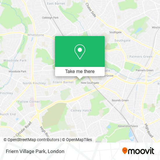 Friern Village Park map