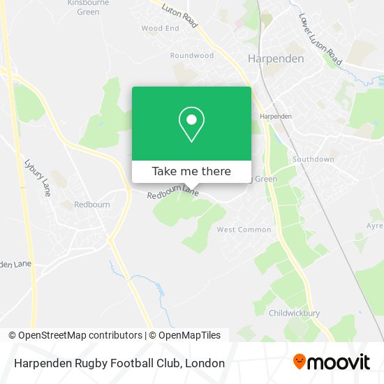 Harpenden Rugby Football Club map