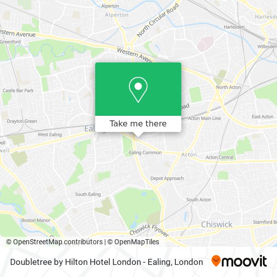 Doubletree by Hilton Hotel London - Ealing map