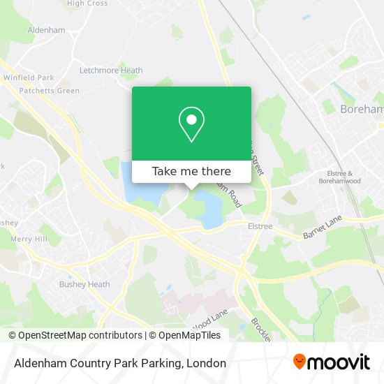 Aldenham Country Park Parking map