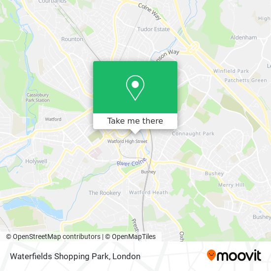 Waterfields Shopping Park map