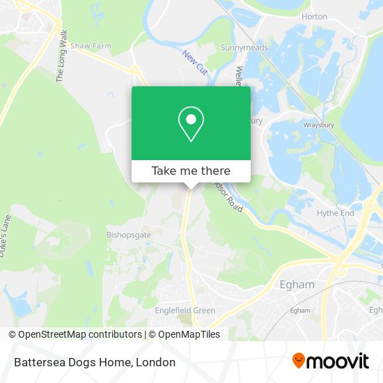 Battersea Dogs Home map