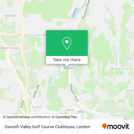 Darenth Valley Golf Course Clubhouse map