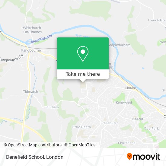 Denefield School map