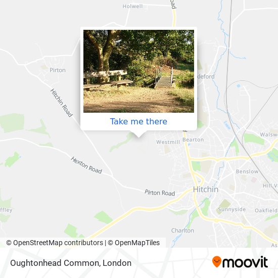 Oughtonhead Common map