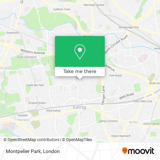 Montpelier Park map