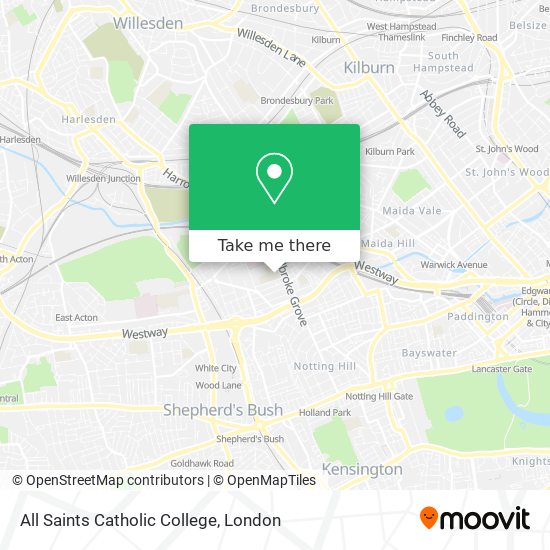 All Saints Catholic College map