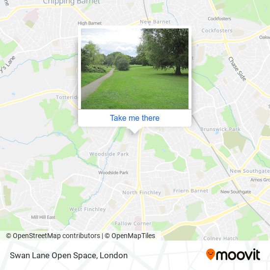 Swan Lane Open Space map