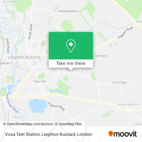 Vosa Test Station, Leighton Buzzard map