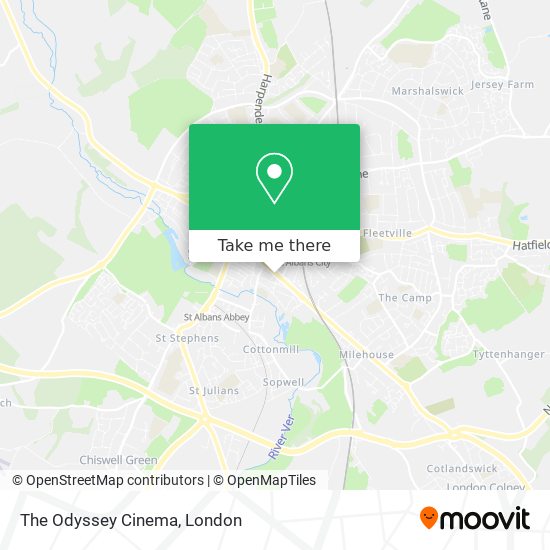 The Odyssey Cinema map