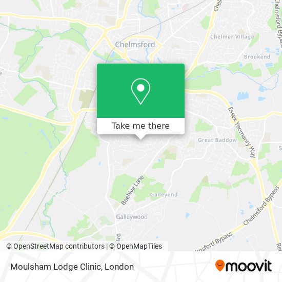 Moulsham Lodge Clinic map