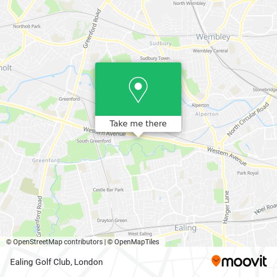 Ealing Golf Club map