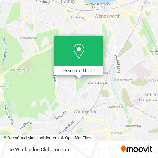 The Wimbledon Club map