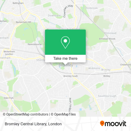 Bromley Central Library map